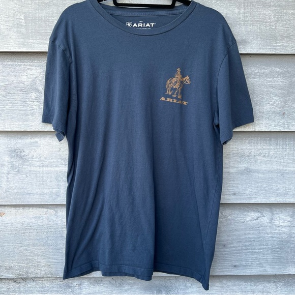Ariat for Buckle Mens T-Shirt Crew Neck Two Side Print Size Large - Picture 1 of 7